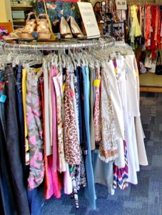  Colorful clothes on a rack