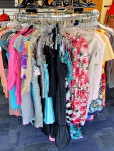  Colorful clothes on a rack, 2